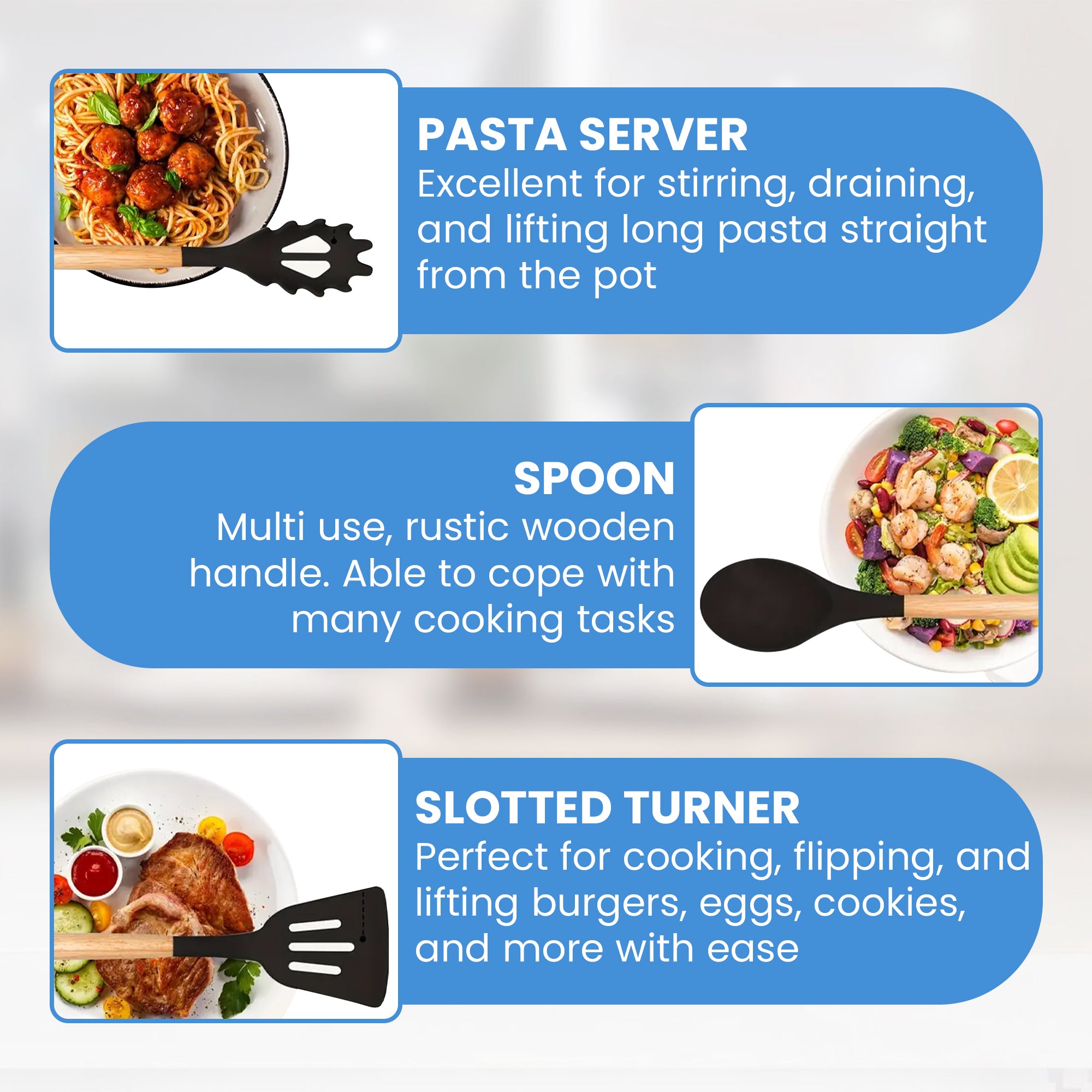 Pravara 42 Piece Kitchen Utensils Set