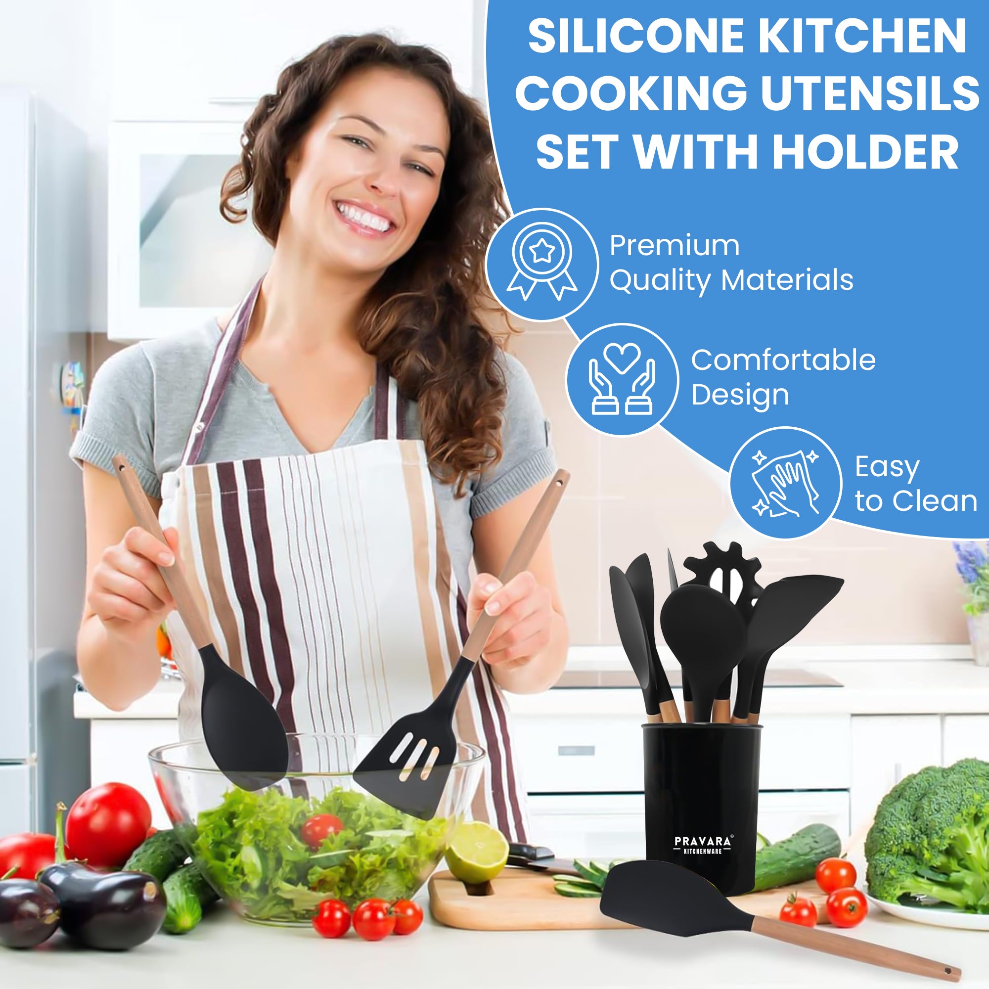 Pravara 42 Piece Kitchen Utensils Set