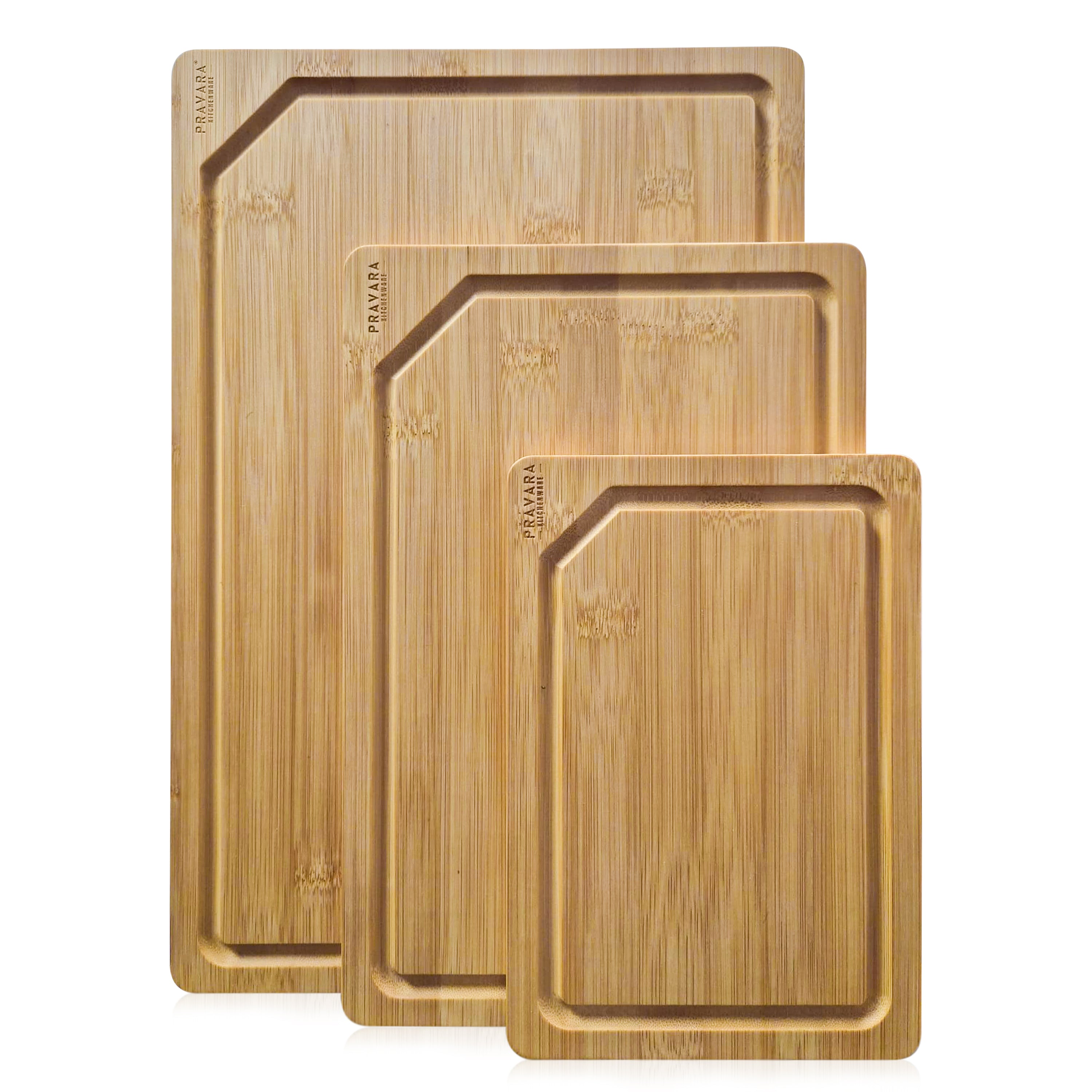 3 Set Bamboo Chopping Board Set