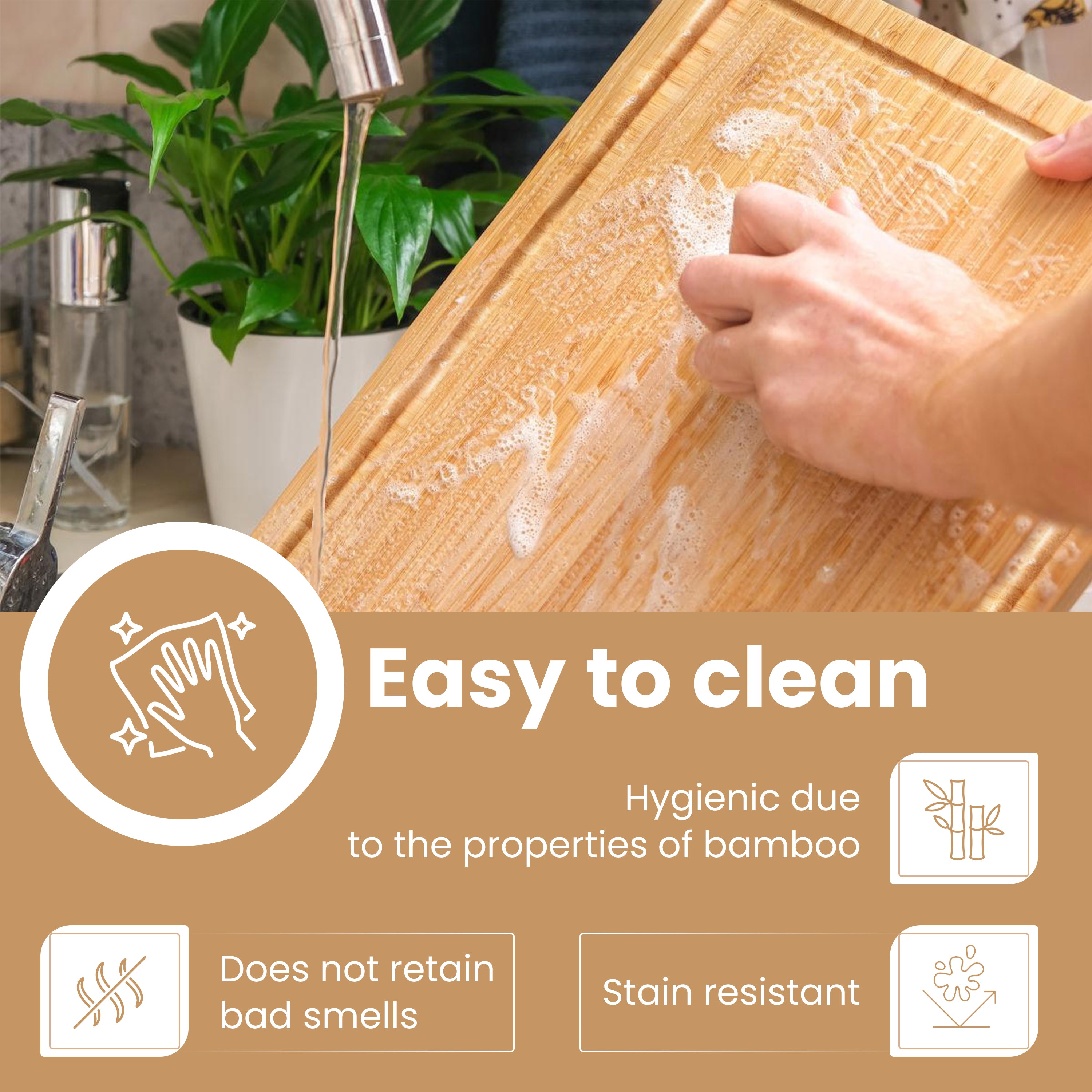 3 Set Bamboo Chopping Board Set