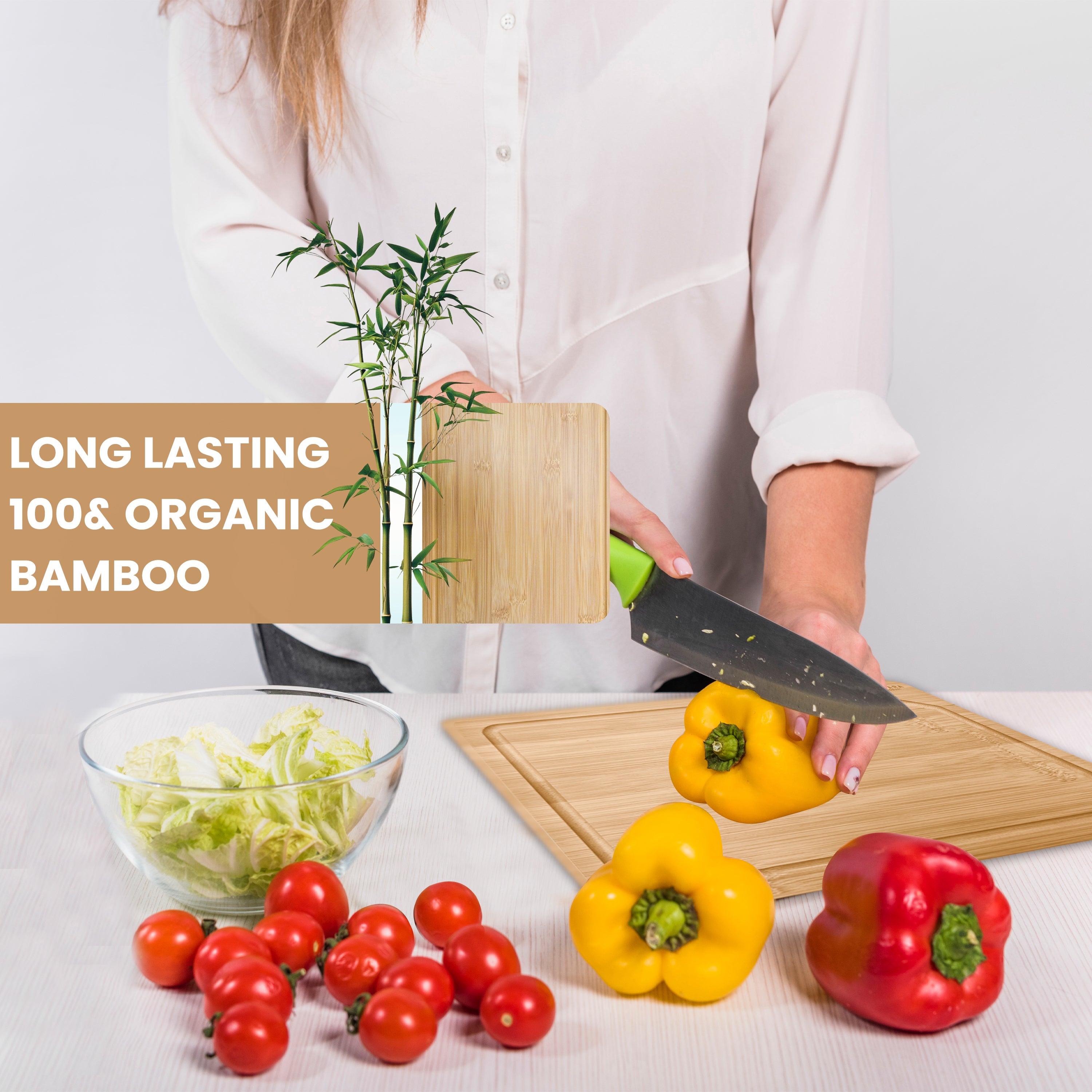 3 Set Bamboo Chopping Board Set