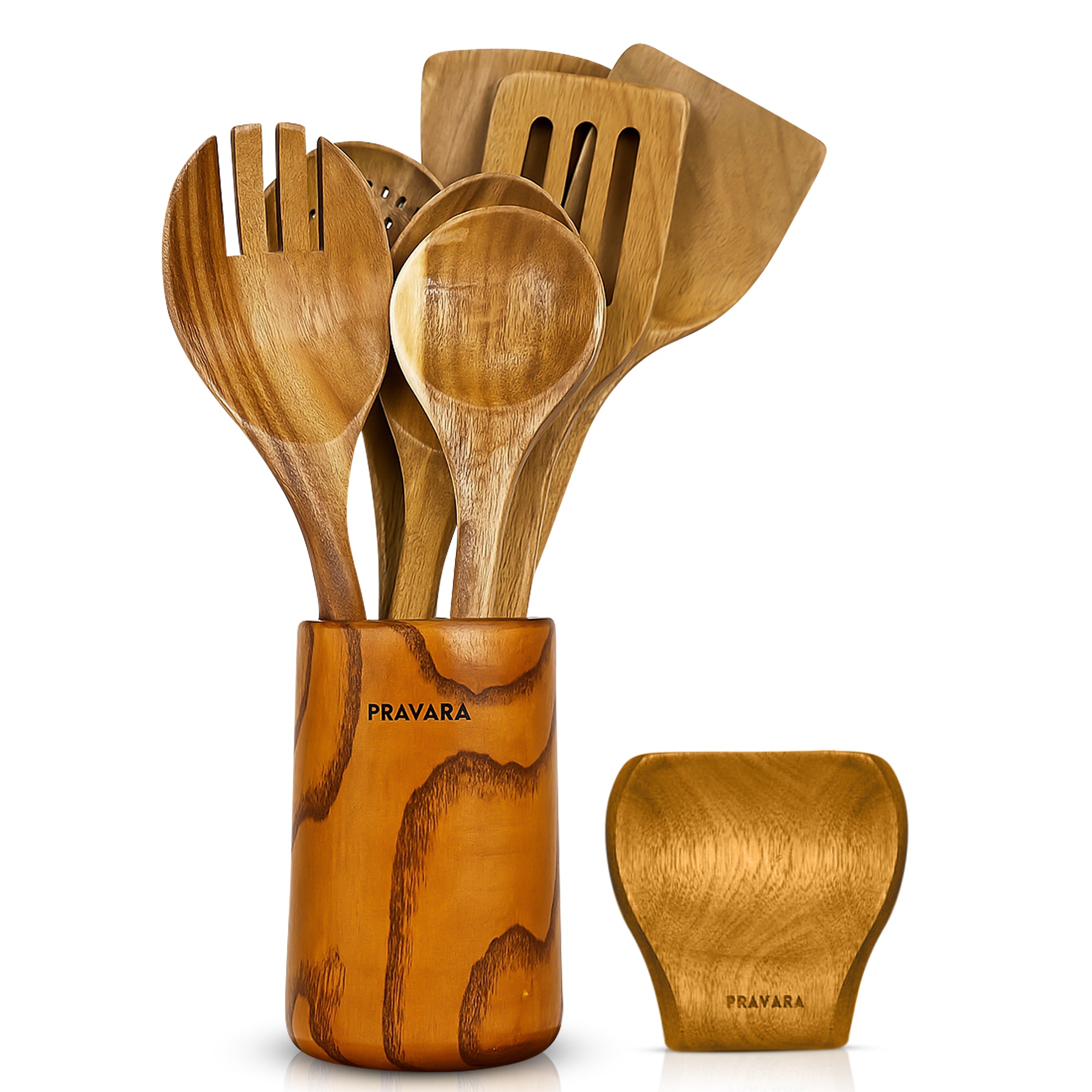 9 Piece Wooden Utensil Set